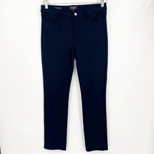 NYDJ Sheri Slim Dark Navy Blue Ponte Knit